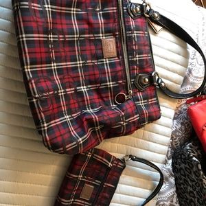 Coach tote bag and matching wristlet